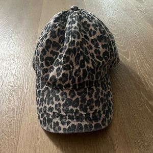 Anthropologie Leopard Baseball Hat
